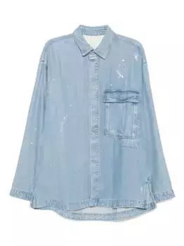 Джинсовая рубашка с длинными рукавами CROQUIS, синий