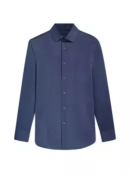 Джинсовая рубашка с длинными рукавами Ooohcotton Tech James Bugatchi, цвет denim