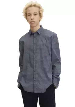 Джинсовая рубашка с длинными рукавами TOM TAILOR Tom Tailor Denim, цвет Navy Check