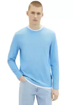 Джинсовая рубашка с длинными рукавами TOM TAILOR Tom Tailor Denim, голубой