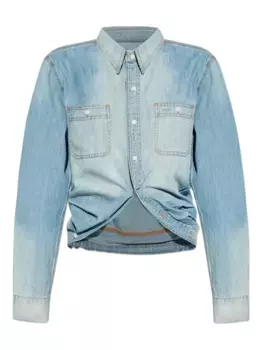 Джинсовая рубашка с карманами R13, синий