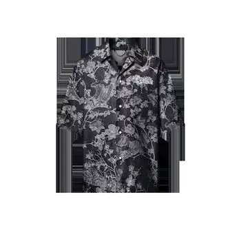 Джинсовая рубашка с короткими рукавами Louis Vuitton, синий