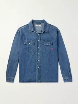 Джинсовая рубашка с логотипом CHERRY LOS ANGELES, индиго