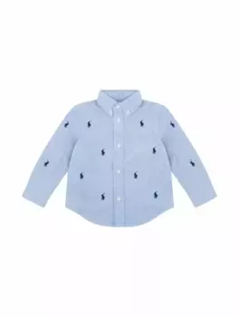 Джинсовая рубашка с монограммой Ralph Lauren, синий