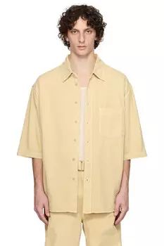 Джинсовая рубашка S/S Lemaire, цвет custard