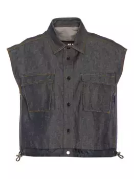 Джинсовая рубашка SACAI, серый