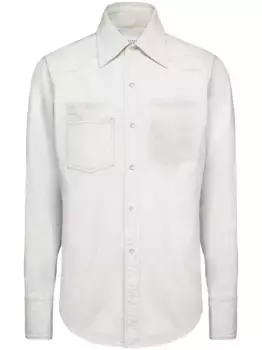 Джинсовая рубашка Selvedge MAISON MARGIELA, нейтральный