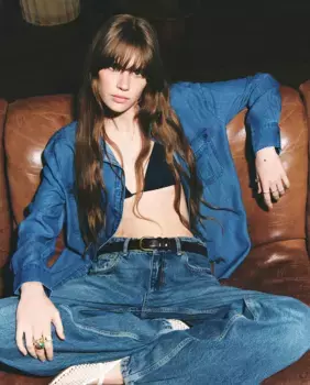 Джинсовая рубашка Sfera, темно-синий