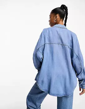 Джинсовая рубашка синего цвета Vero Moda Aware