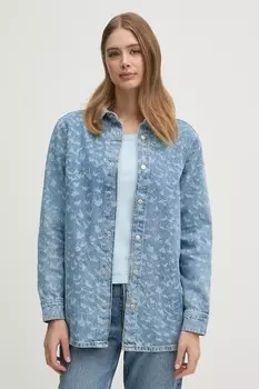 Джинсовая рубашка Sisley, синий