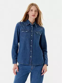 Джинсовая рубашка стандартный крой 5RZKDQ06T United Colors Of Benetton, синий