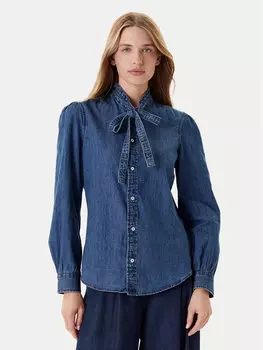 Джинсовая рубашка стандартный крой 5RZKDQ0BE United Colors Of Benetton, синий