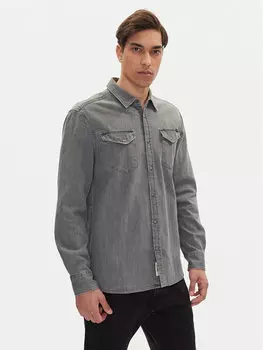 Джинсовая рубашка стандартный крой Duver 1016240 Mustang, серый