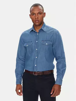 Джинсовая рубашка стандартный крой MW0MW39429 Tommy Hilfiger, синий