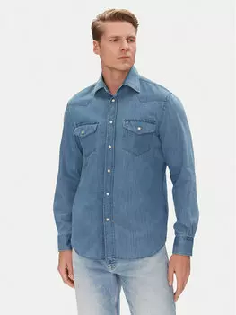 Джинсовая рубашка стандартный крой MW0MW39903 Tommy Hilfiger, синий