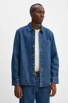 Джинсовая рубашка surchemise Vittorio Brodee A.P.C., темно-синий