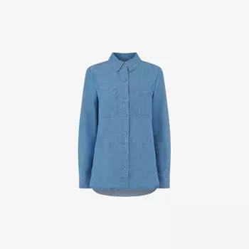 Джинсовая рубашка свободного кроя hailey Whistles, синий