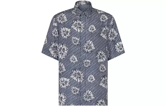 Джинсовая рубашка Tears X Tears Мужская синяя Dior, синий