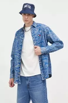 Джинсовая рубашка Tommy Jeans, синий