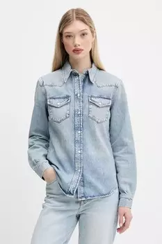 Джинсовая рубашка Tommy Jeans, синий