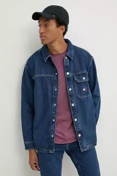 Джинсовая рубашка Tommy Jeans, темно-синий
