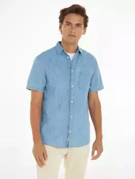 Джинсовая рубашка Tommy Jeans "TJM REG DENIM SS SHIRT", цвет Lt Indigo