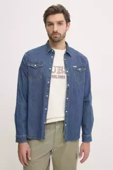 Джинсовая рубашка TRUCKEE Guess, синий