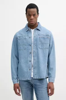 Джинсовая рубашка United Colors Of Benetton, синий