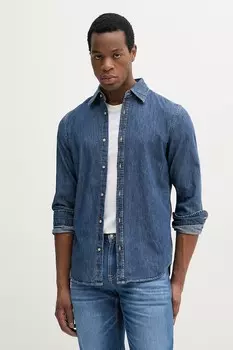 Джинсовая рубашка United Colors Of Benetton, синий
