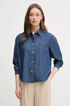 Джинсовая рубашка United Colors Of Benetton, темно-синий
