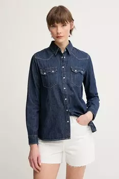 Джинсовая рубашка United Colors Of Benetton, темно-синий