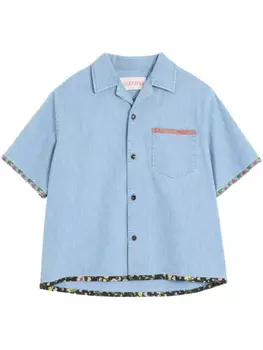 Джинсовая рубашка Valentino Garavani, синий