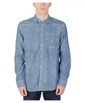 Джинсовая рубашка в стиле вестерн Tommy Jeans, синий