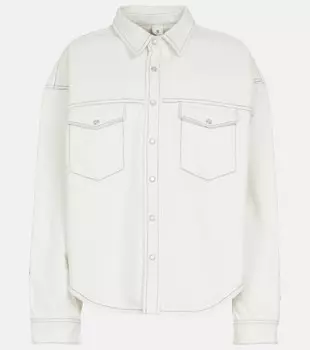 Джинсовая рубашка WARDROBE.NYC, белый