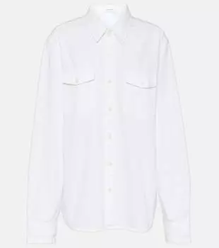 Джинсовая рубашка Wardrobe.Nyc, белый