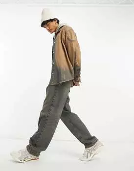 Джинсовая рубашка Weekday Culver темно-синего цвета