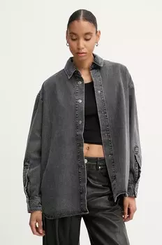 Джинсовая рубашка Won Hundred, серый