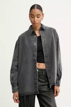 Джинсовая рубашка Won Hundred, серый