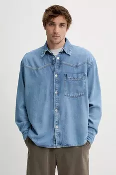 Джинсовая рубашка Won Hundred, синий