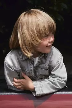 Джинсовая рубашка ZARA, серый