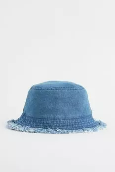 Джинсовая рыбацкая шапка H&amp;M, темно-синий деним