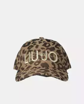 Джинсовая шапочка с цветами LIUJO, коричневый