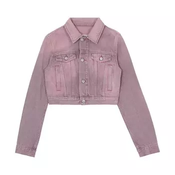 Джинсовая спортивная куртка MM6 Maison Margiela, цвет Розовый
