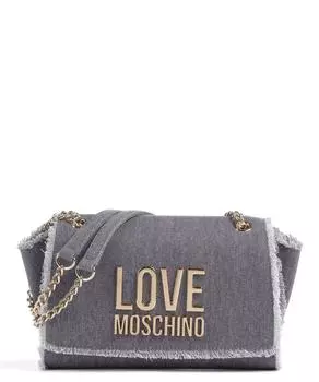 Джинсовая сумка через плечо Icon, хлопок Love Moschino, синий