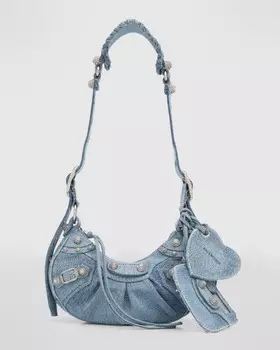 Джинсовая сумка через плечо Le Cagole XS Balenciaga