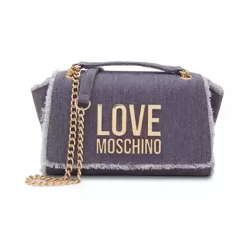 Джинсовая сумка через плечо Love Moschino, фиолетовый