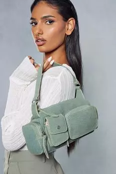 Джинсовая сумка через плечо с несколькими карманами MISSPAP, желтый