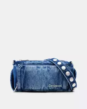 Джинсовая сумка через плечо S с заклепками Desigual, цвет Azul