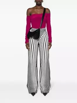 Джинсовая сумка через плечо Small Spiral Curve 01 Mugler, черный