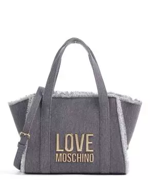 Джинсовая сумка Icon из хлопка Love Moschino, синий